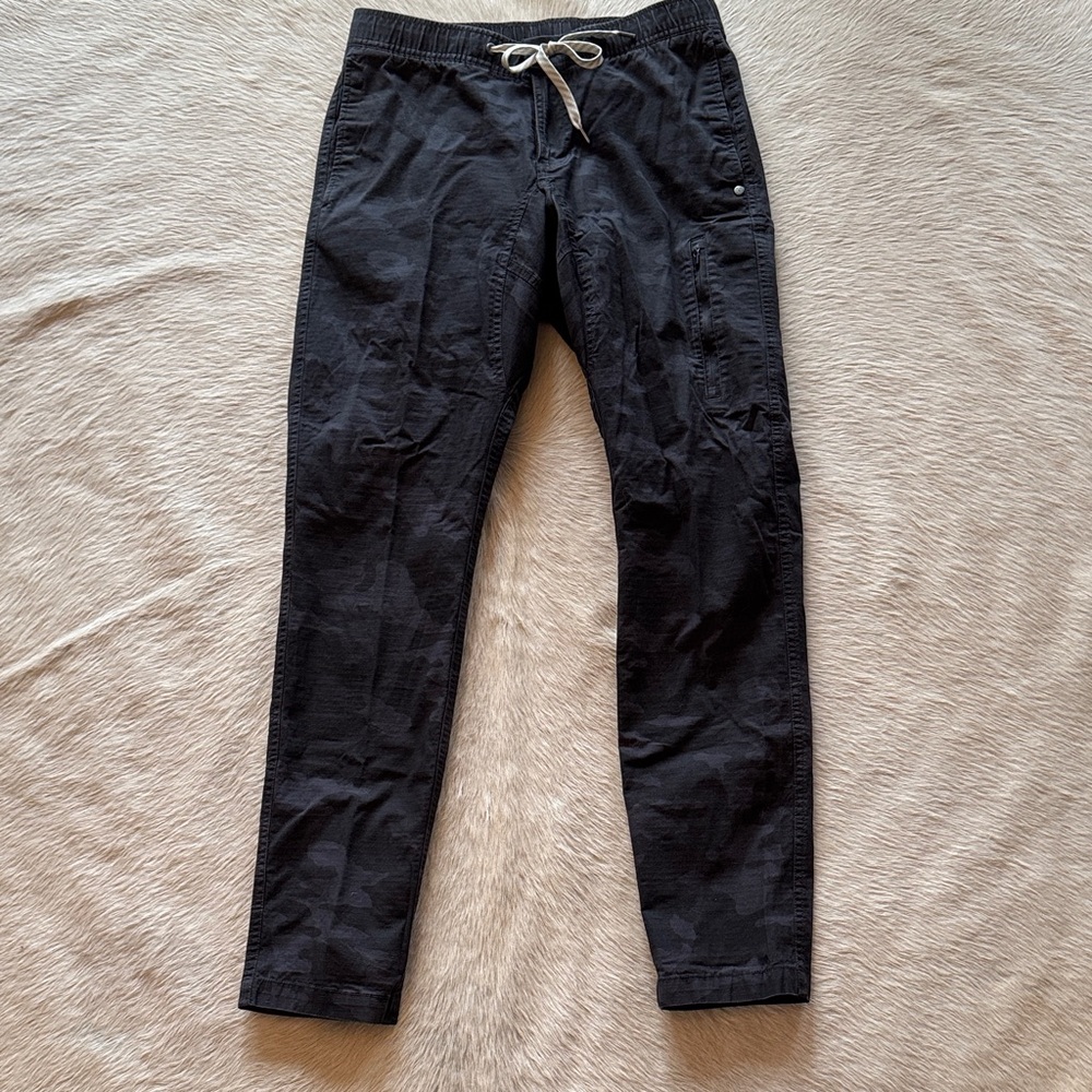 Vuori Black/Charcoal Camo Track Pants
